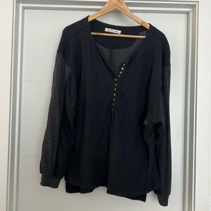 Free people oversized shirt